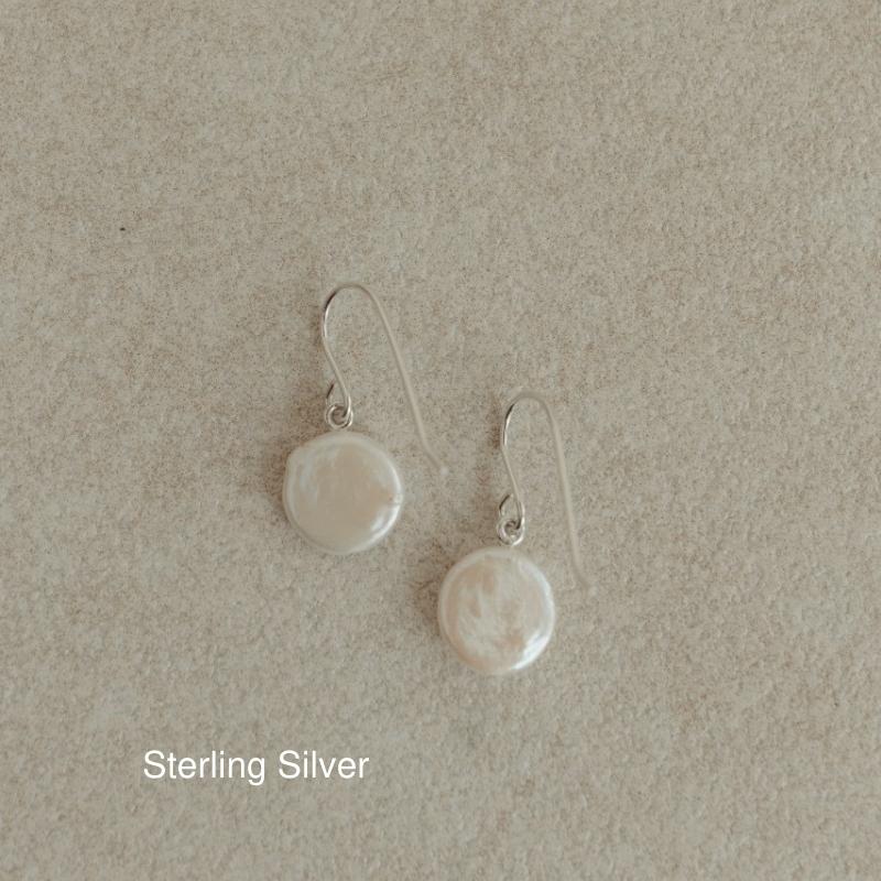 Coin Pearl Earrings - Image 4