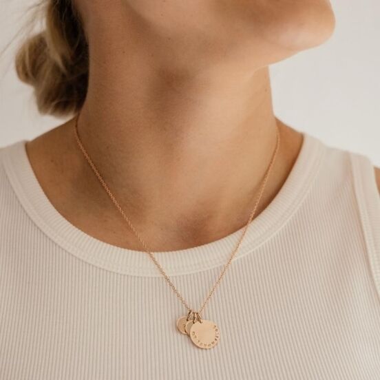 Personalised Family Necklace -9k Gold or Rose Gold