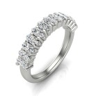 Oval Half Eternity Band - Image 6