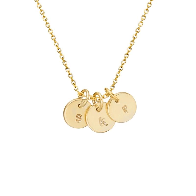 Personalised Initial Necklace - 9k Gold or Rose Gold - Image 3