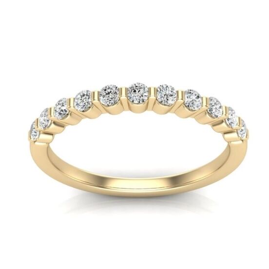 Floating Half Eternity Band