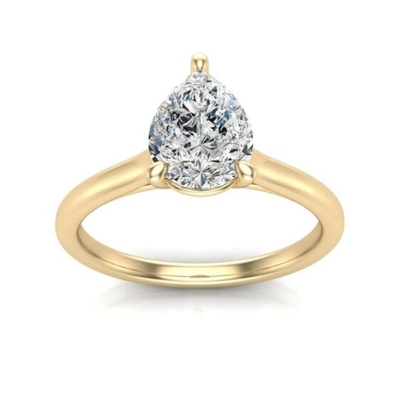 Pear Solitaire Engagement Ring