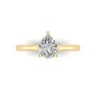 Pear Solitaire Engagement Ring - Image 3