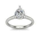 Pear Solitaire Engagement Ring - Image 6
