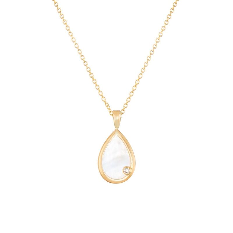 Mother-of-Pearl Drop Necklace - Image 5