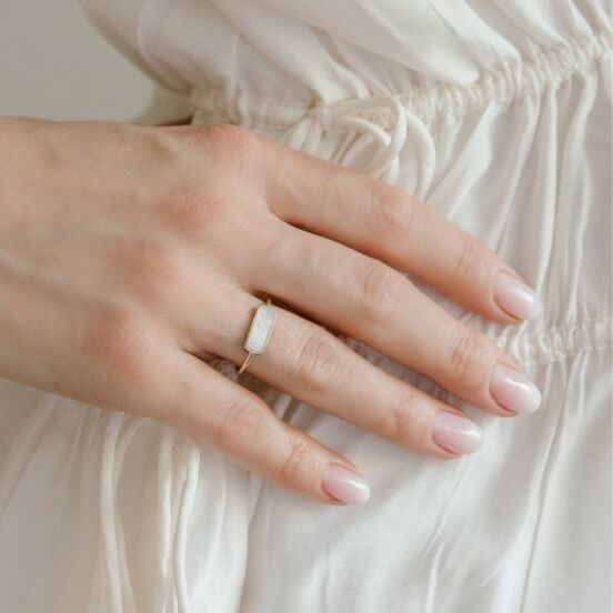 Mother-of-Pearl Arch Ring