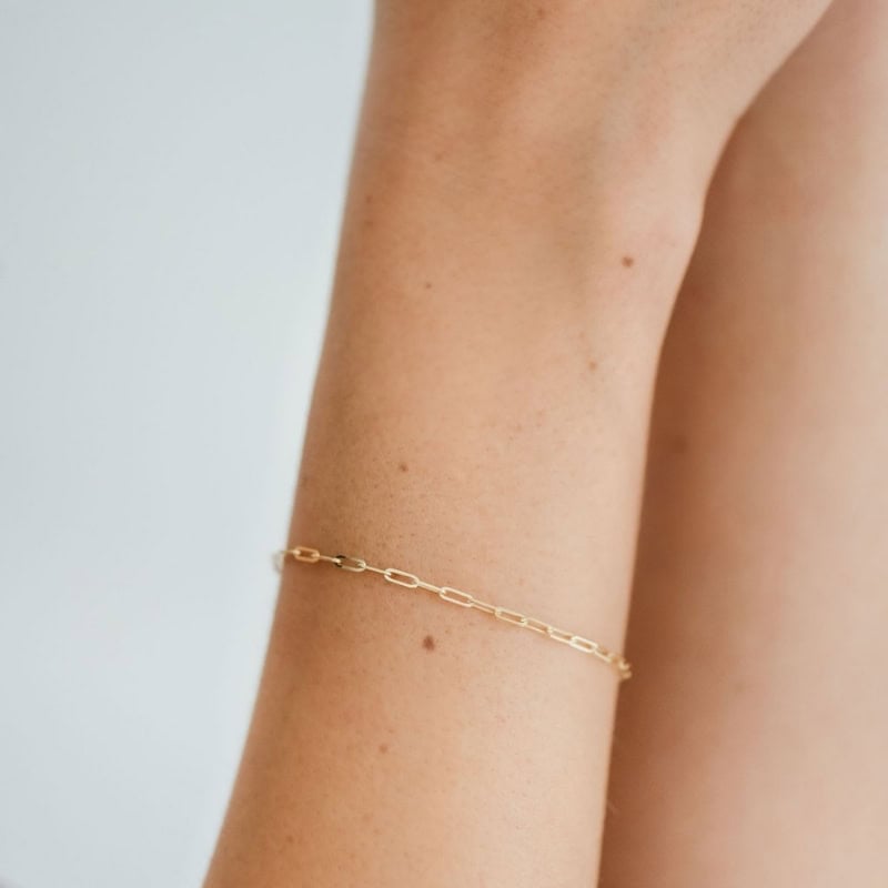 Dainty Paperclip Bracelet