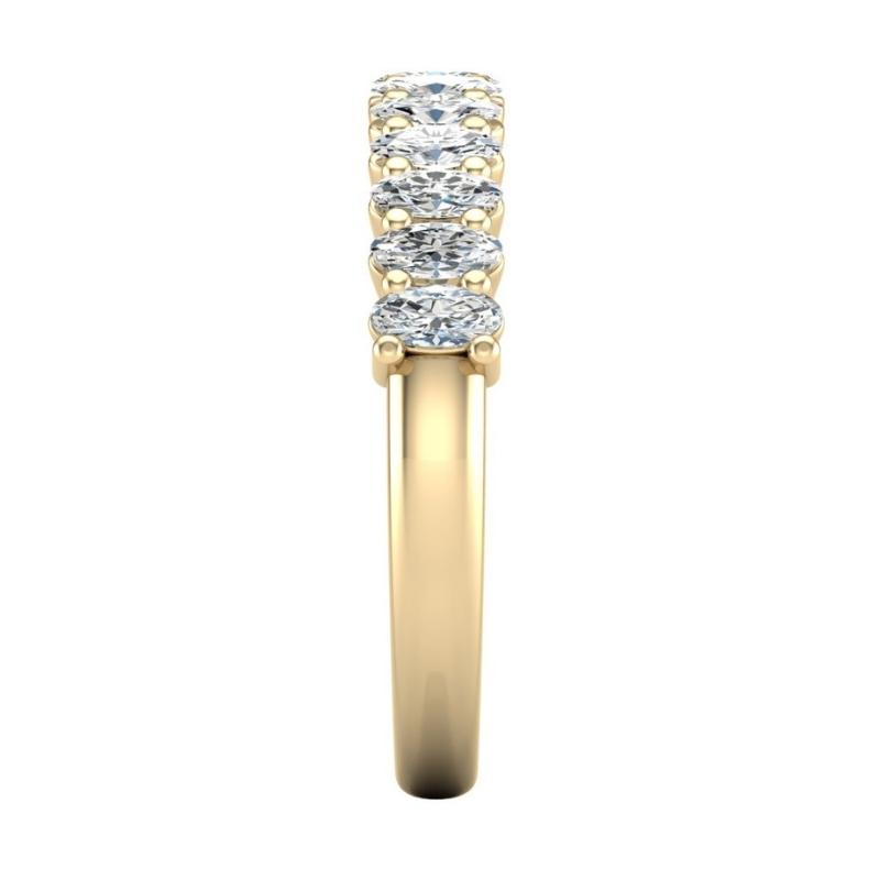 Oval Half Eternity Band - Image 4