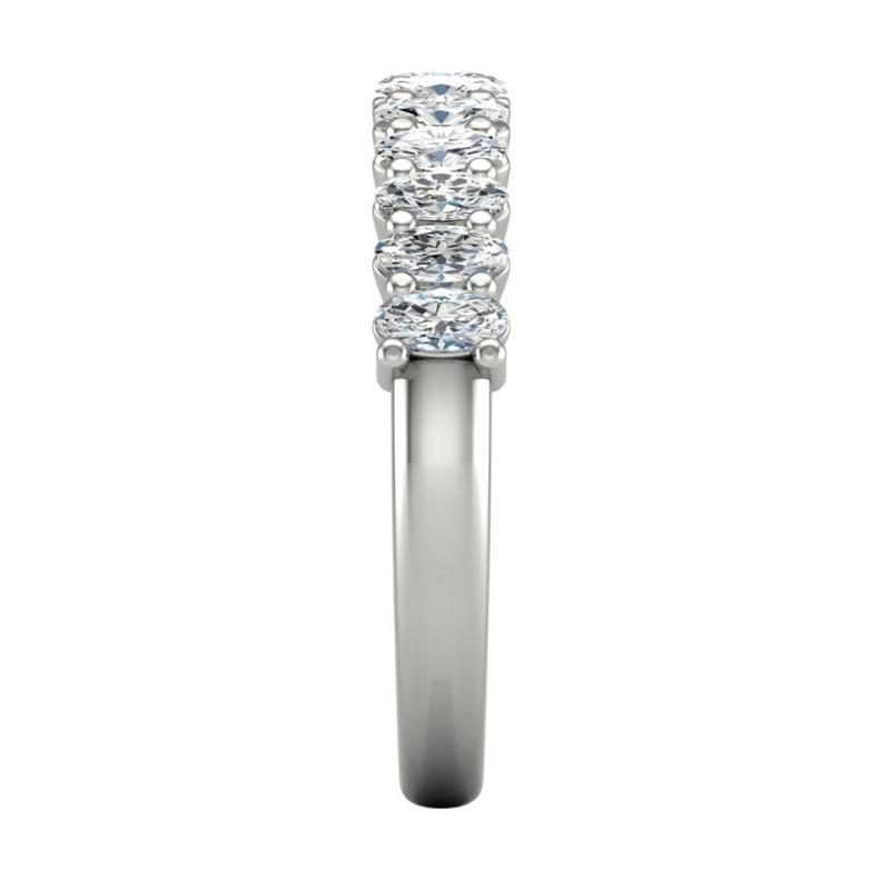 Oval Half Eternity Band - Image 7