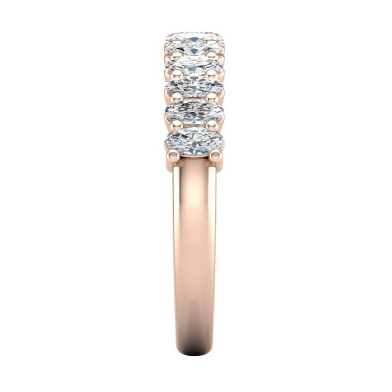 Oval Half Eternity Band - Image 12