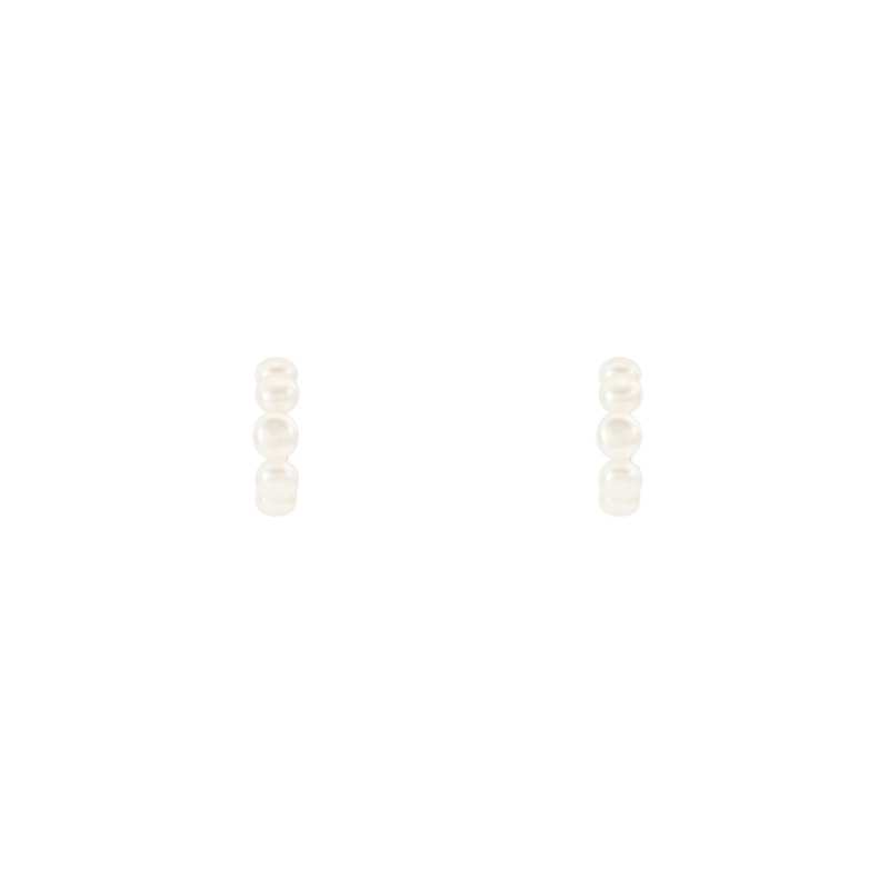 Pearl Button Hoops - Image 3