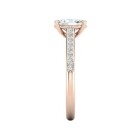 Oval Pavé Engagement Ring - Image 10