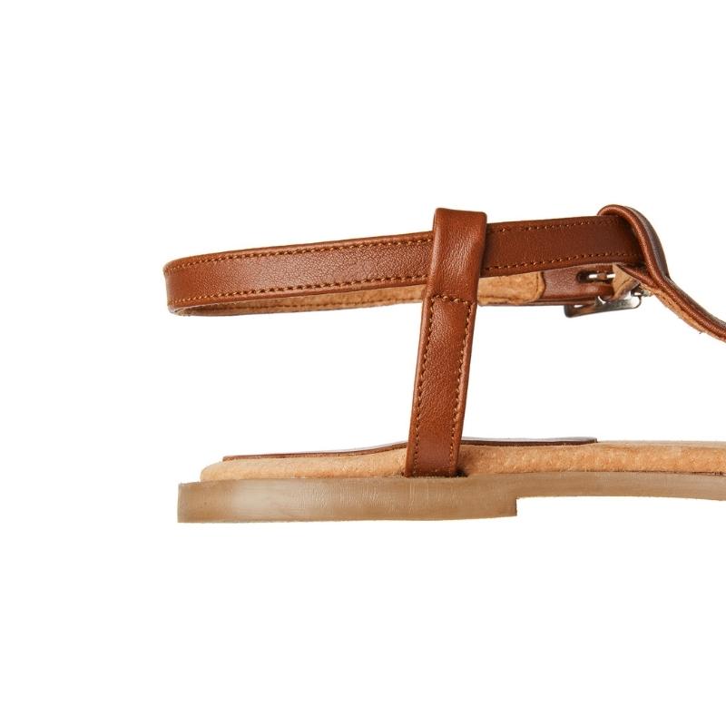 Ladies Toe Post Leather Sandals - Image 12