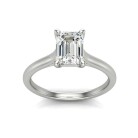 Flawless Emerald Cut Ring - Image 6