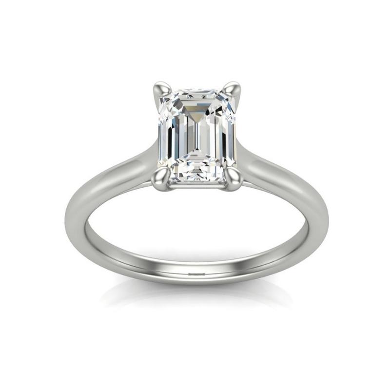 Flawless Emerald Cut Ring - Image 6