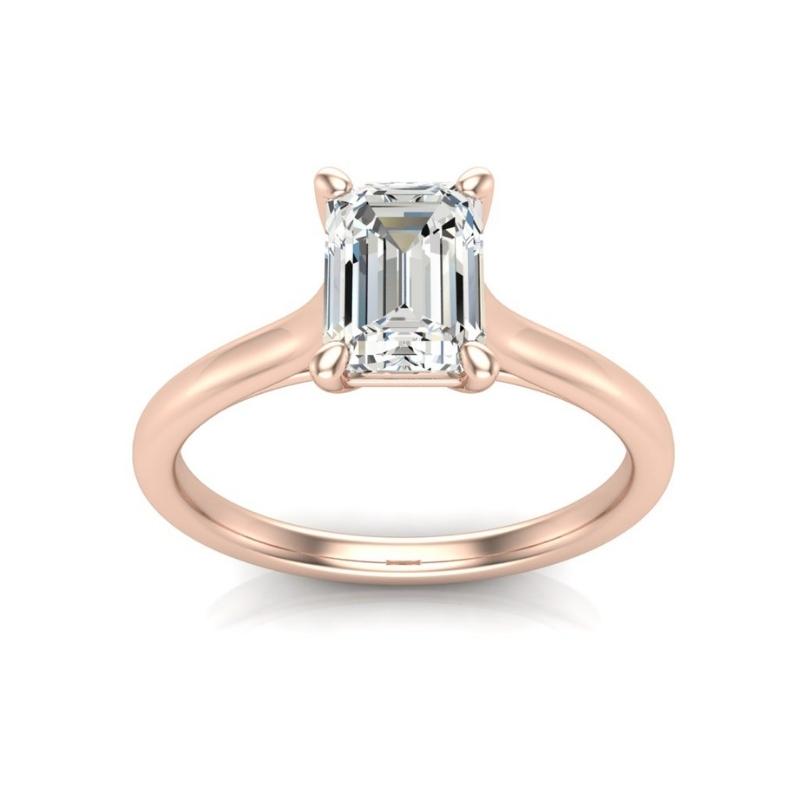 Flawless Emerald Cut Ring - Image 11