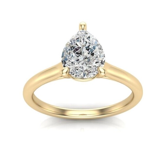 Pear Solitaire Engagement Ring