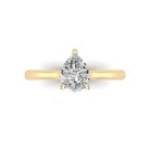 Pear Solitaire Engagement Ring - Image 3