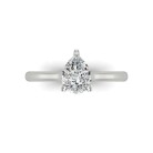 Pear Solitaire Engagement Ring - Image 8