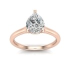 Pear Solitaire Engagement Ring - Image 11
