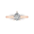 Pear Solitaire Engagement Ring - Image 13