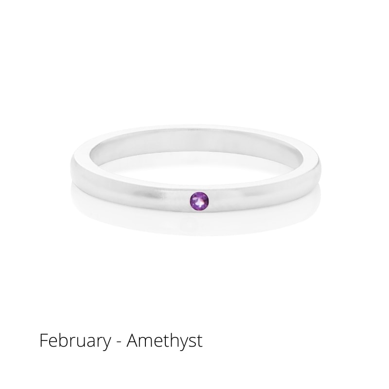 Delicate Birthstone Ring - Image 4