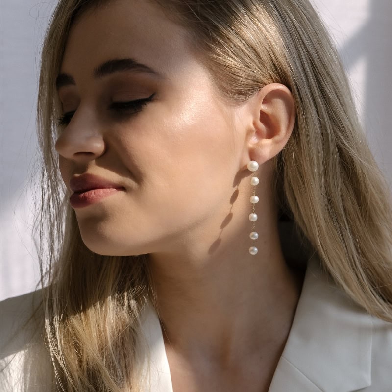 String of Pearls Earrings - Image 4