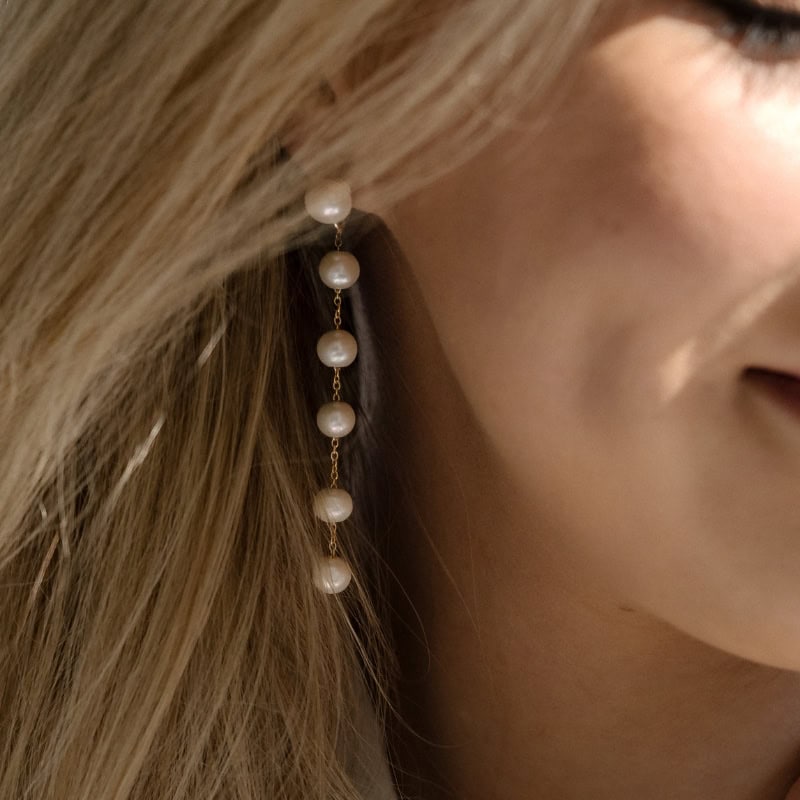 String of Pearls Earrings - Image 2