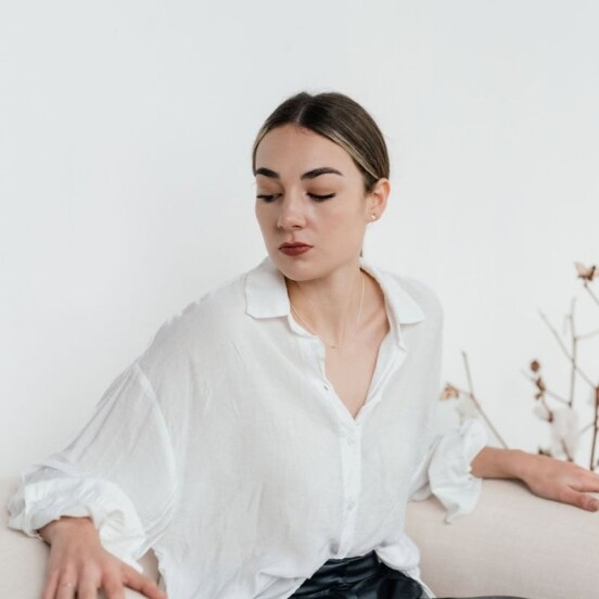 Mustard Seed Necklace and Bezel Studs Set