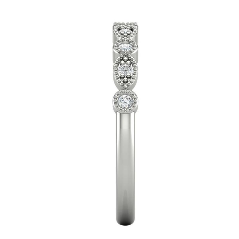Vintage Half Eternity Band - Image 9