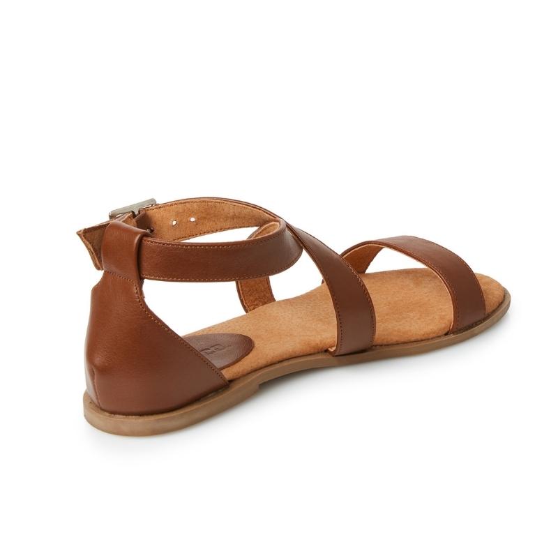 Ladies Genuine Leather Crossover Sandals - Image 7
