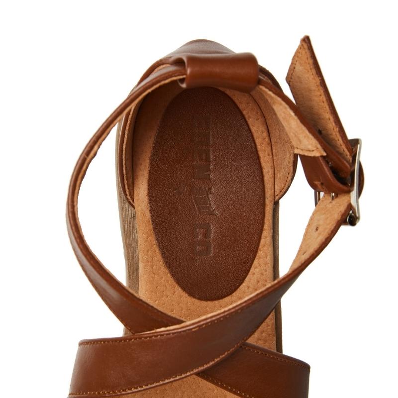 Ladies Genuine Leather Crossover Sandals - Image 11