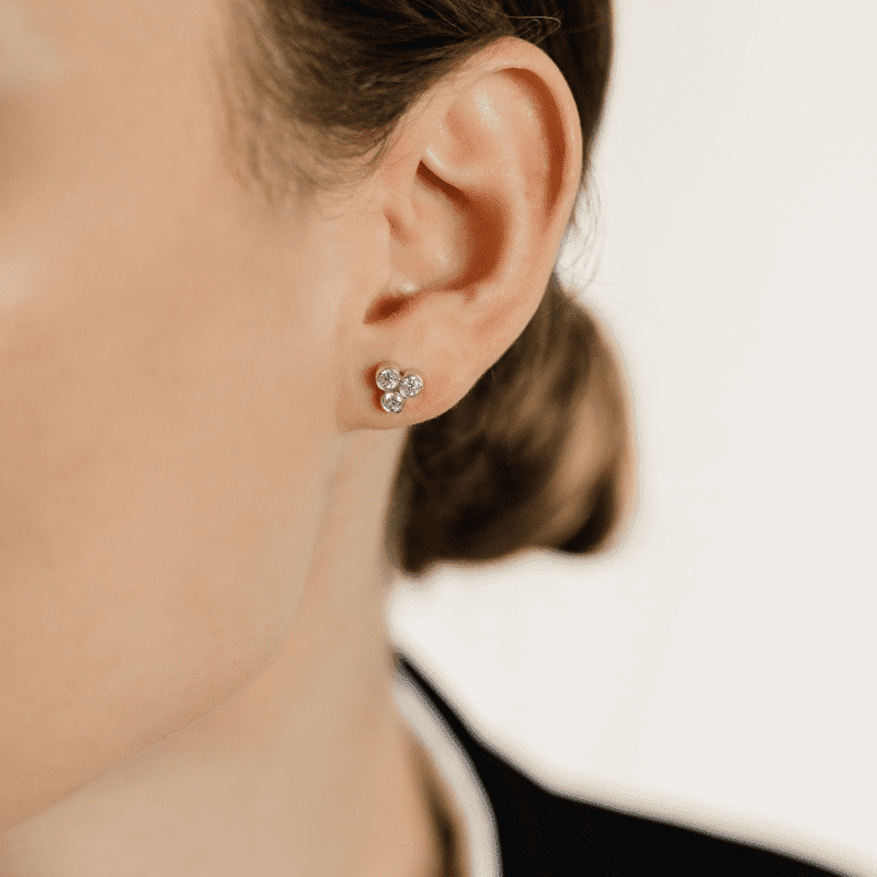 Trio Bezel Studs - Image 2