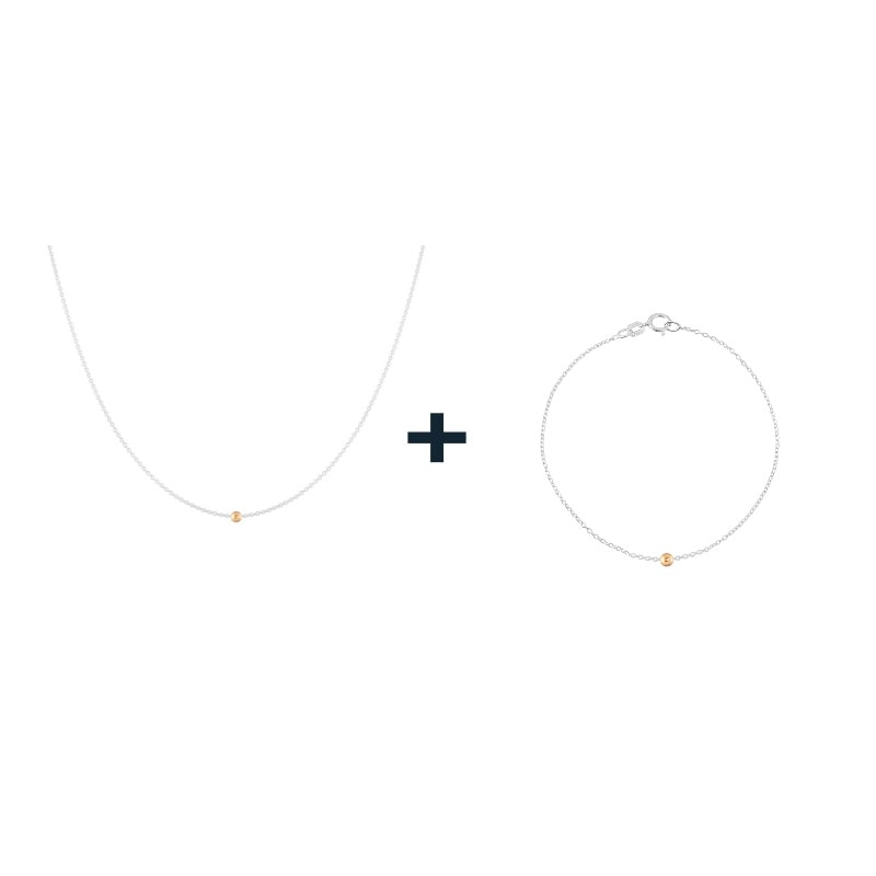 Mustard Seed Necklace and Bracelet Set - Image 2