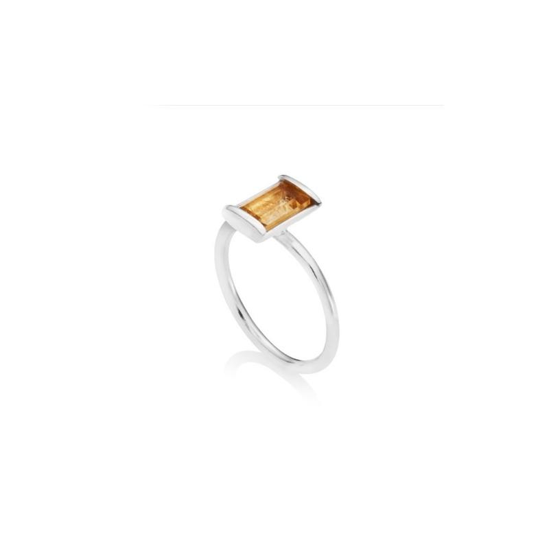 Sterling Silver Stack Ring - Citrine - Image 7
