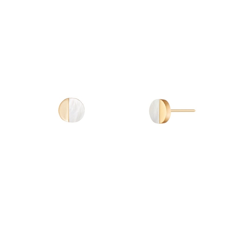 Mother-of-Pearl Crescent Studs - Image 5