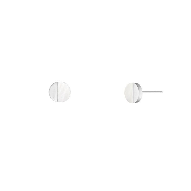 Mother-of-Pearl Crescent Studs - Image 7