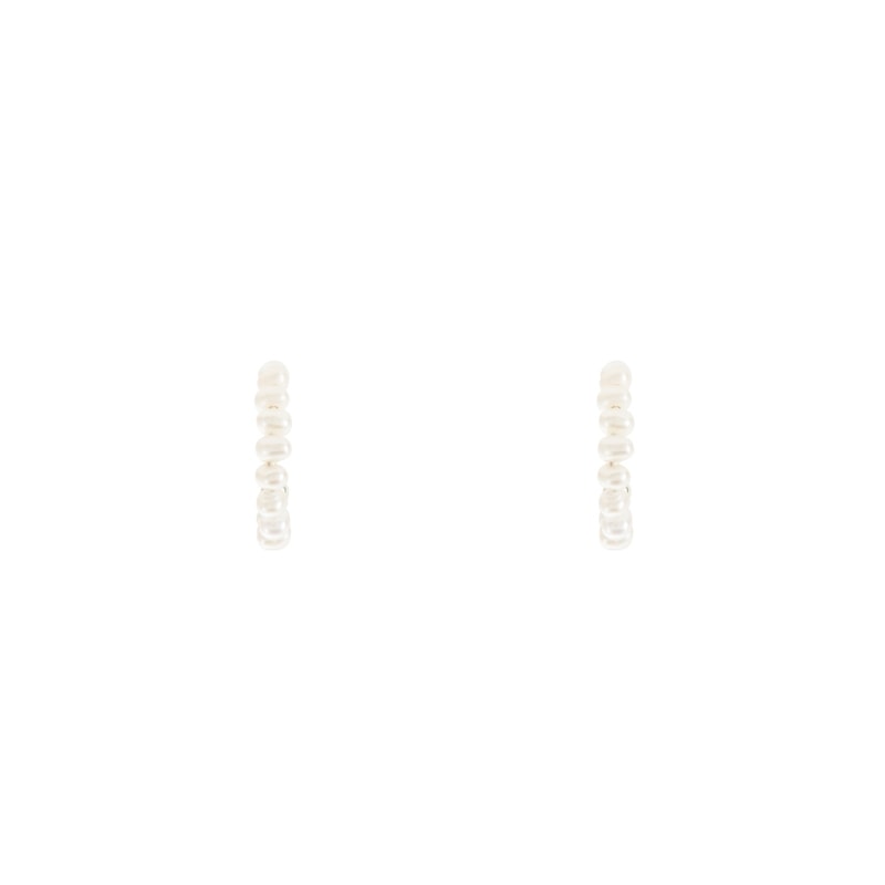 Infinity Pearl Hoops - Image 6