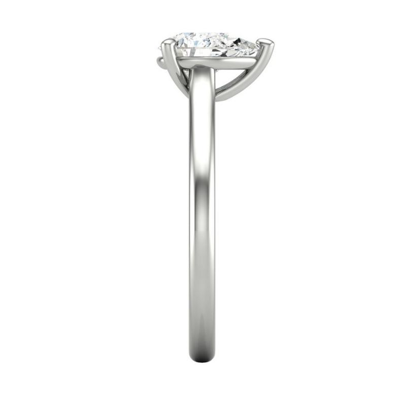Pear Solitaire Engagement Ring - Image 9
