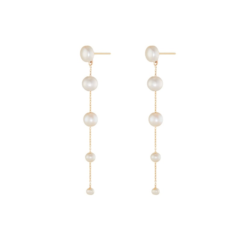 Fading Pearl Drop Earrings - Image 5