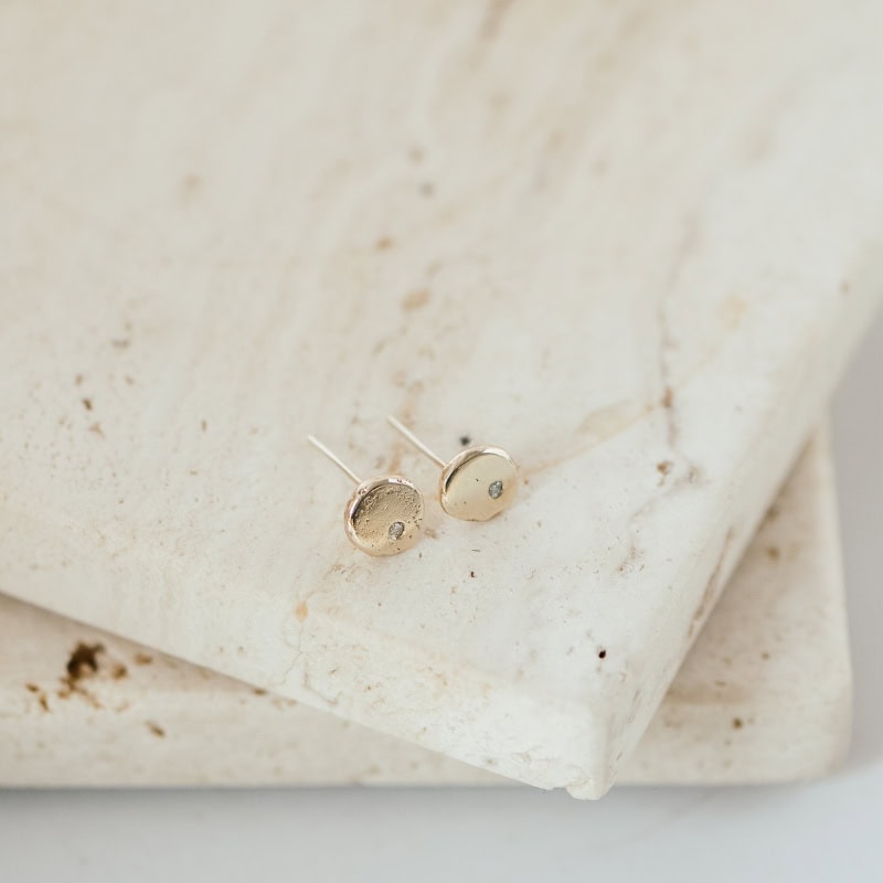 Rock Stud Earrings - Image 2