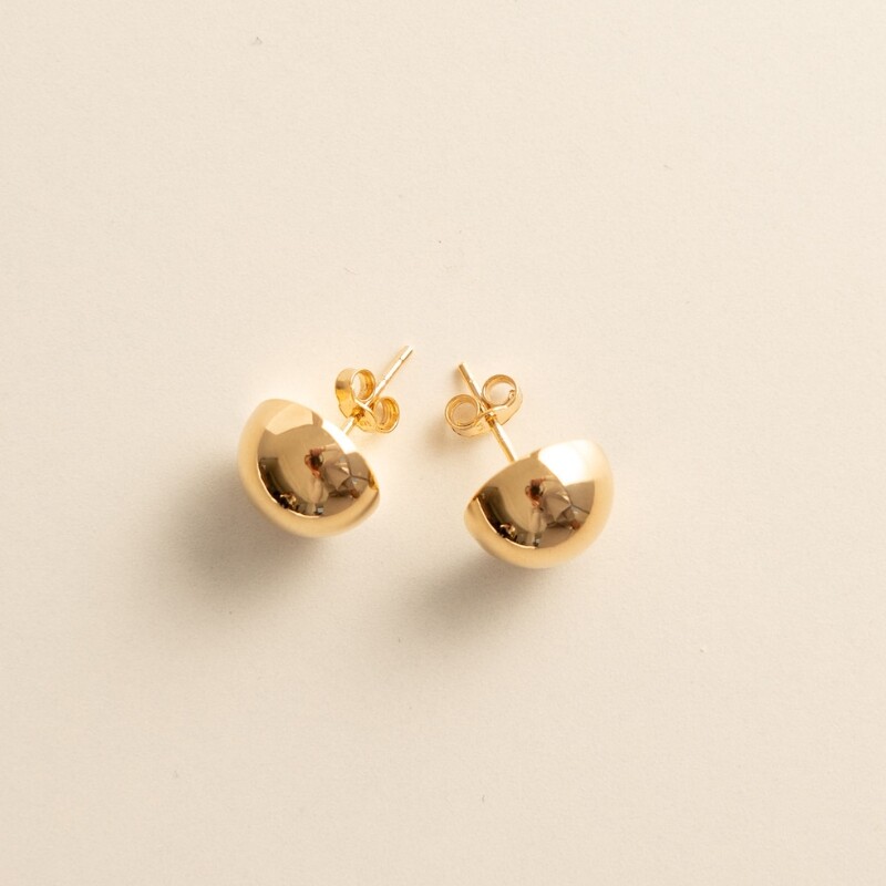 Dome Stud Earrings - Image 2