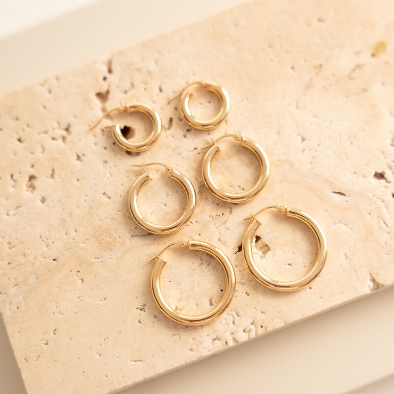 Classic Hoop Earrings - Image 3