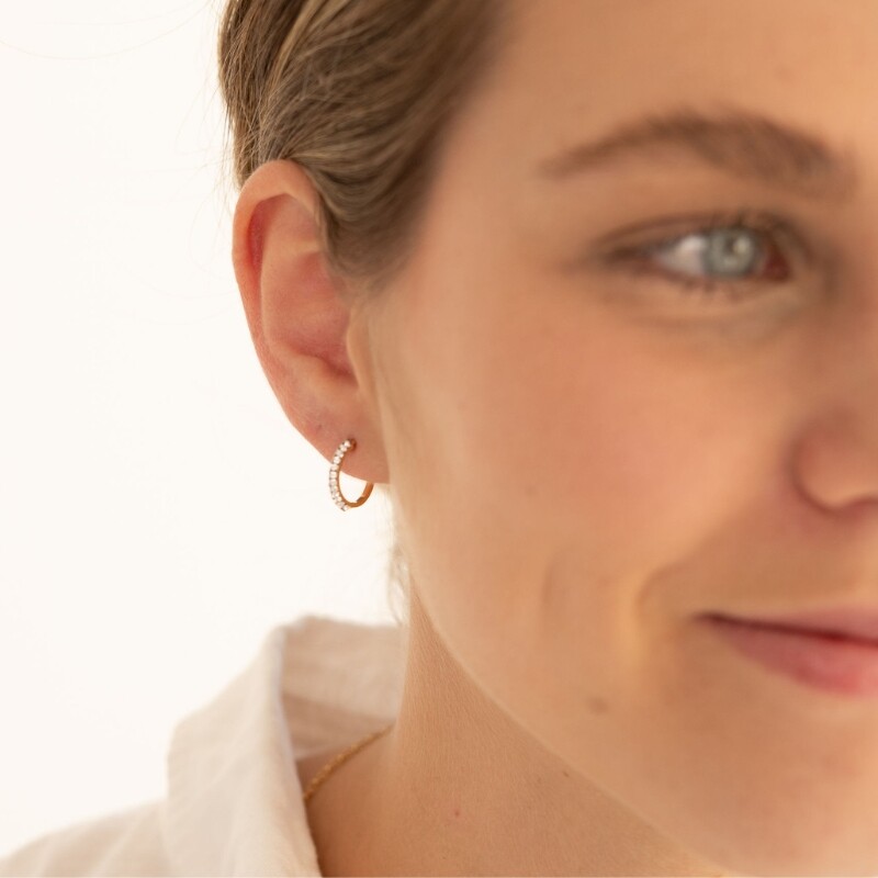 Swarovski Hoop Earrings - Image 3