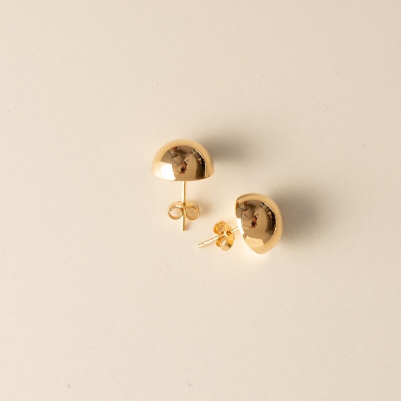 Dome Stud Earrings - Image 4