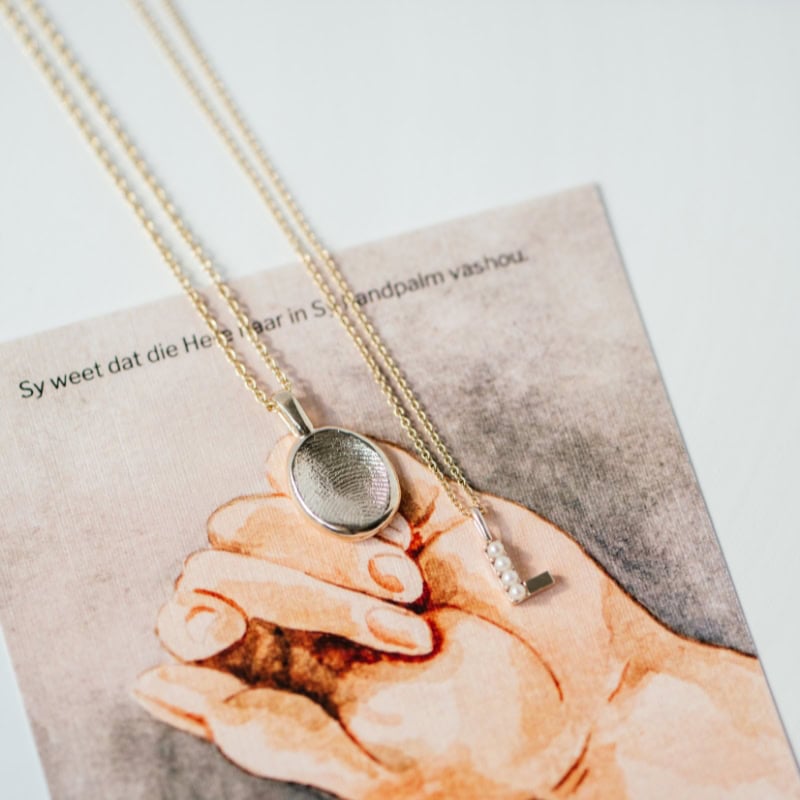 Pearl Initial Necklace - Image 3