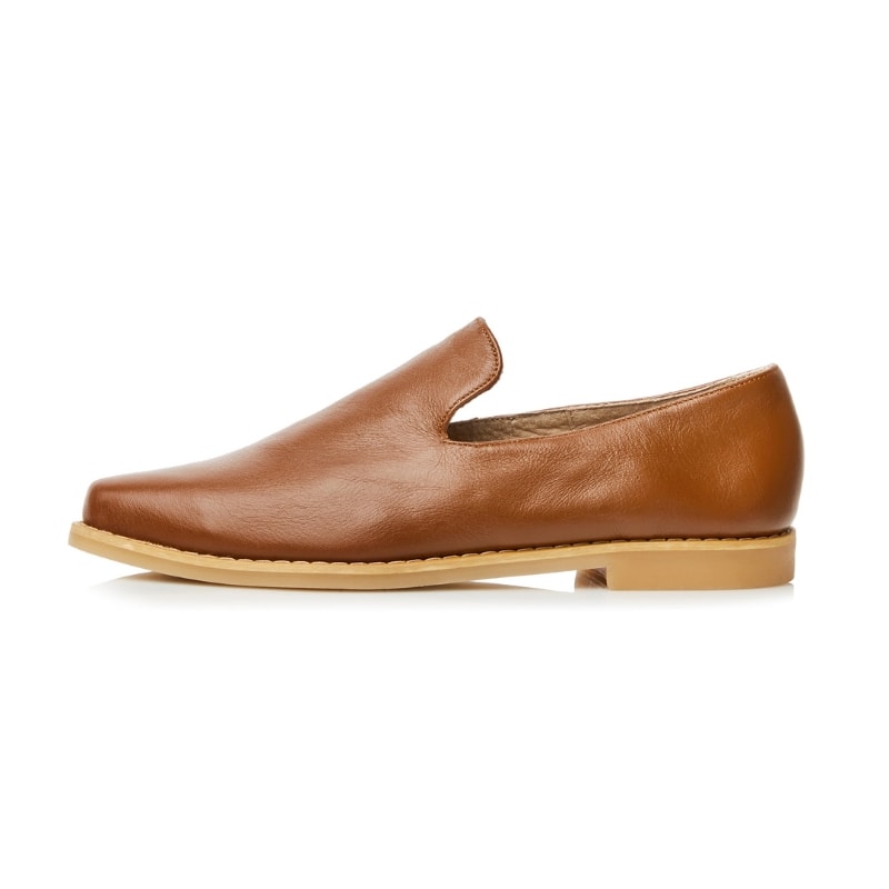 French Leather Loafers - Tan
