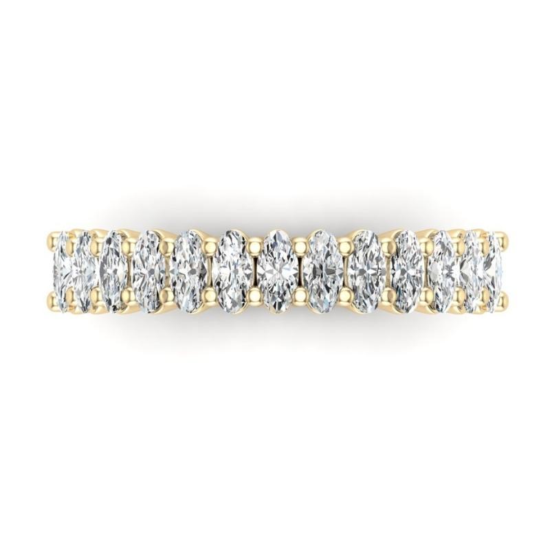 Oval Half Eternity Band - Image 3
