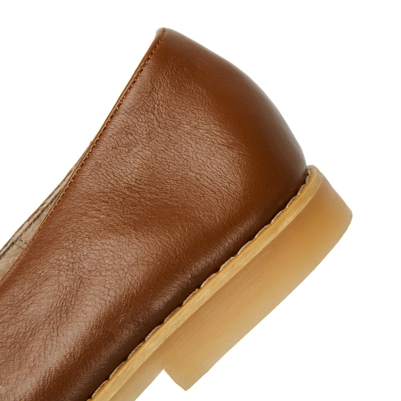 French Leather Loafers - Tan - Image 12