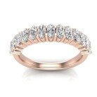 Oval Half Eternity Band - Image 9